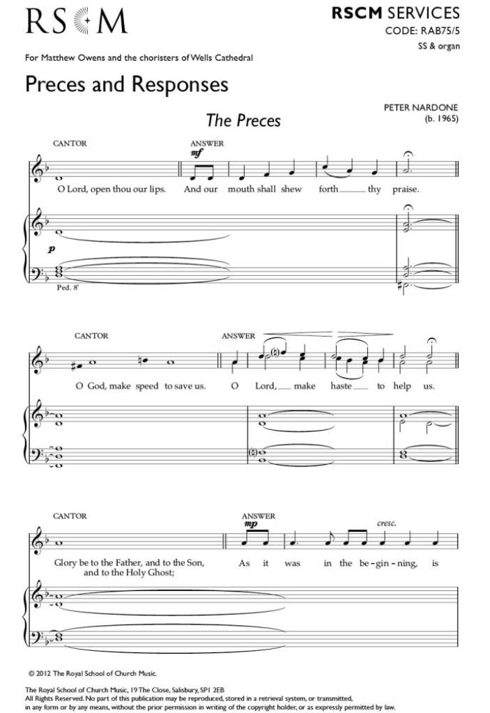 Preces and Responses